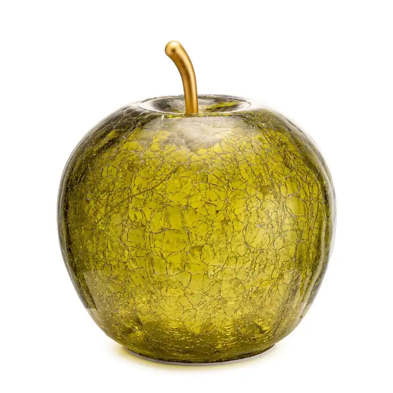Reso Gratuito Mela vetro led verde 27x29