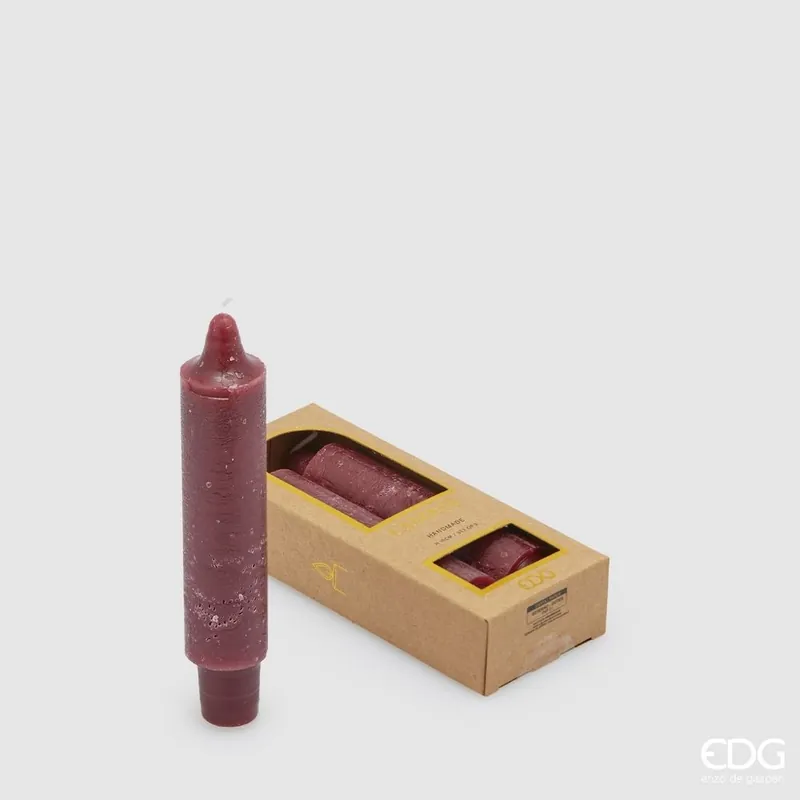 Edg candela stelo solid h15 burgundy Offerta Lampo