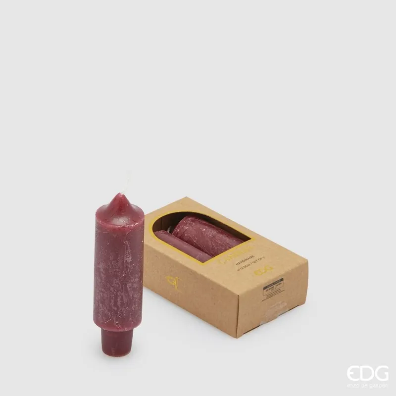 Edg candela stelo solid h12 burgundy Spedizione Mondiale