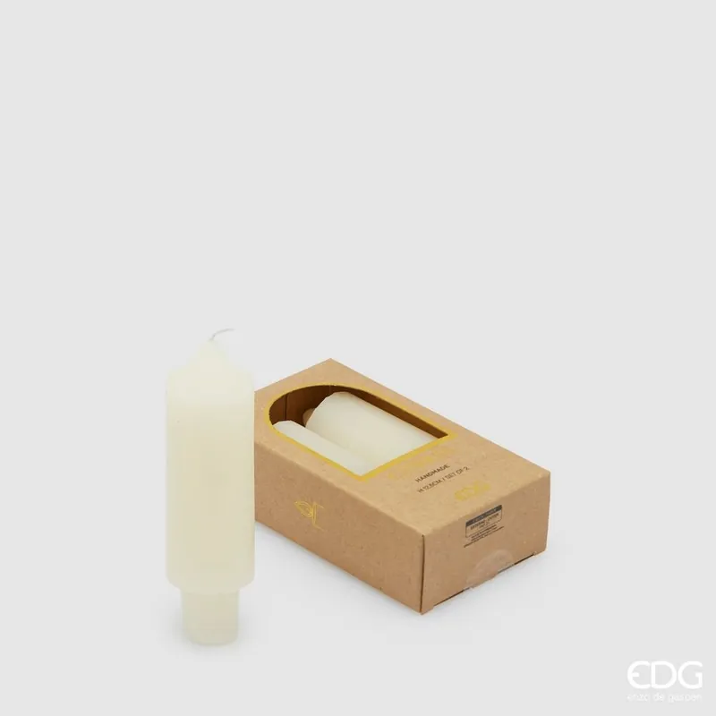 Prezzo Scontato Edg candela stelo solid h12 ivory