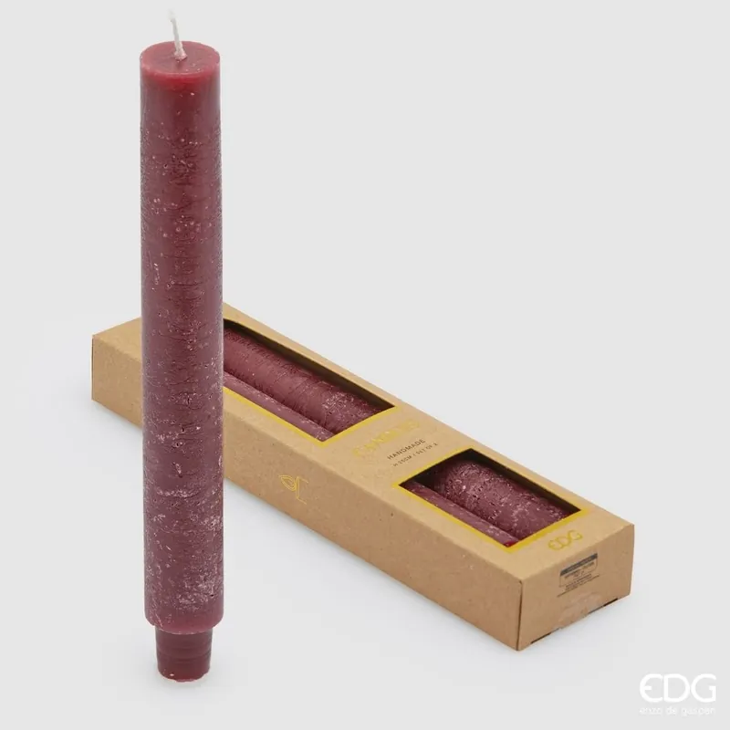 Edg candela stelo solid h25 burgundy Certificato