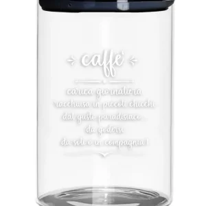 Spedizione Espresso Brandani barattolo caffe vetro con tappo metal