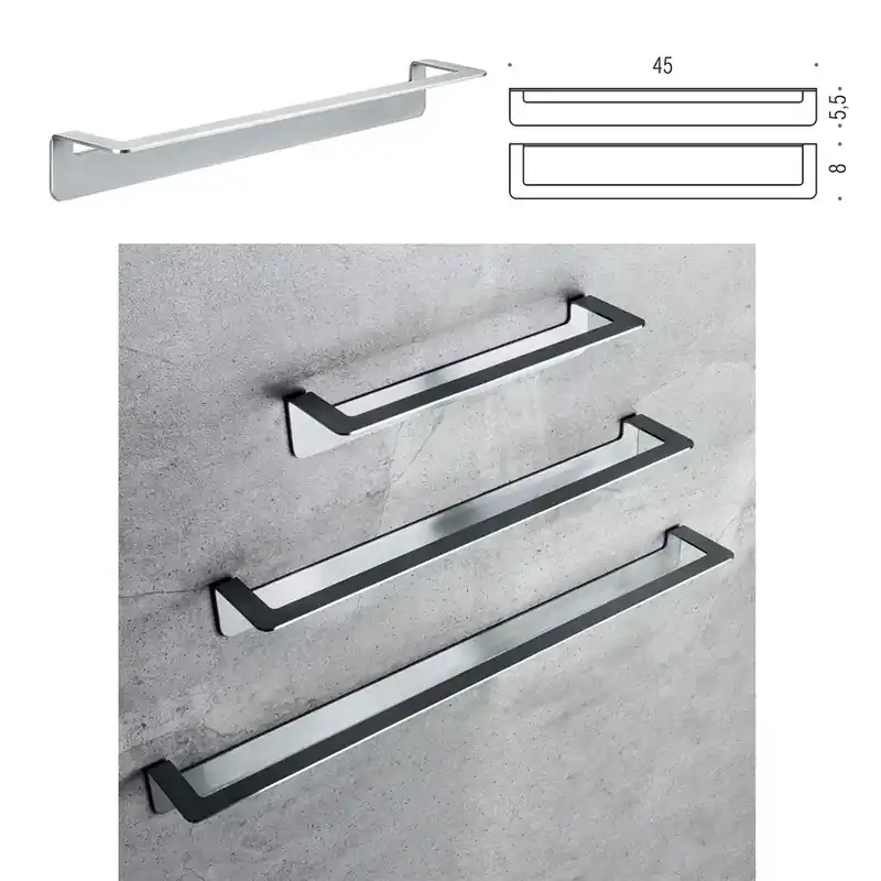 A Buon Prezzo Colombo Design OVER porta salvietta L.45 cm, finitura satinato (fissaggio biadesivo) B70100SS