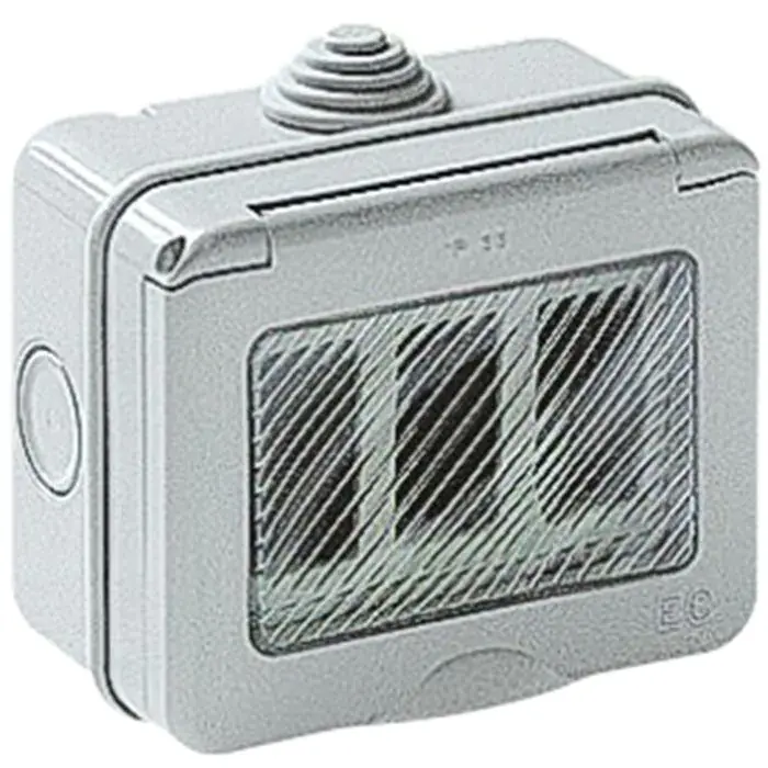 A Buon Prezzo Contenitore da Parete 3 Posti IP55 Serie Tondo ELETTROCANALI EC310A3
