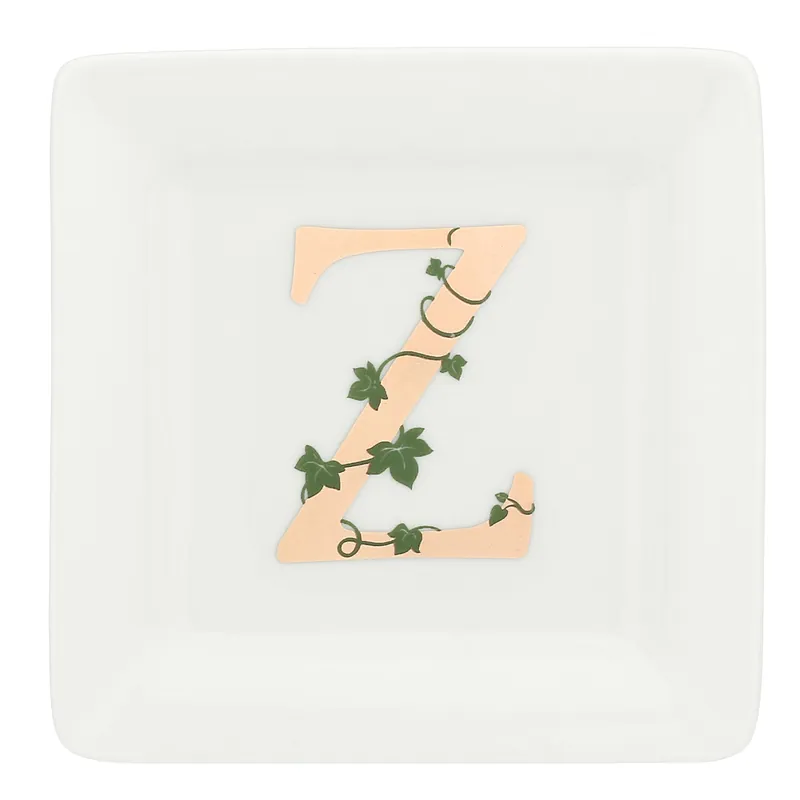 Affare Piattino Quadrato 'Z', Adorato - Porcellana,10x10 cm