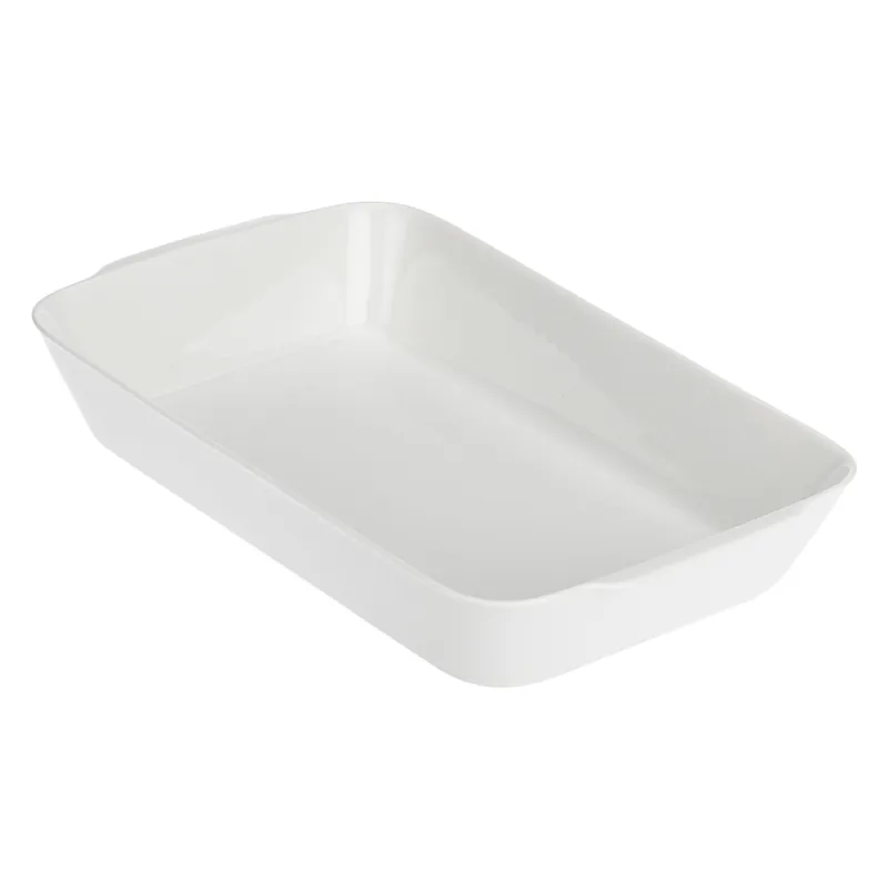 Acquista Ora Set da 2, Teglia Rettangolare Stondata, Anghiari - Porcellana, 39x25 cm
