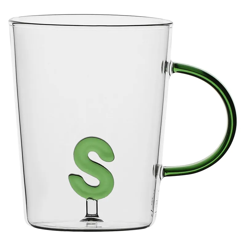 Acquista Ora Set da 3, Tazza Borosilicato S, Allalettera - Vetro borosilicato, 440 cc