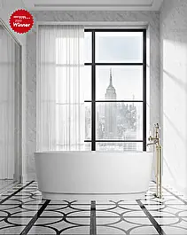 Vasca Dove in White Tec Plus Artigianale