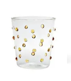 Zafferano · Bicchieri Tumbler · Trasparente ·Giallo Oro · Linea Party Alta Qualità