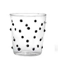 Zafferano · Bicchieri Tumbler · Trasparente · Nero· Linea Party Promozione Esclusiva
