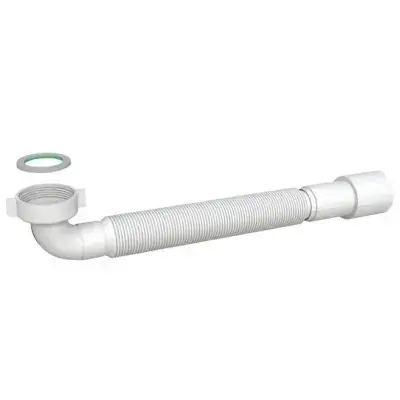 A Buon Prezzo Sifone scarico curvo in polipropilene pp flessibile ed estensibile per lavabo/bidet e cucina 11/4" ø32-40 BONOMINI